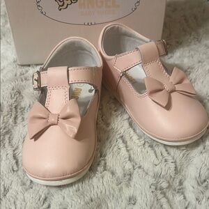 Angel Pink Dress Shoes with Bow Detail